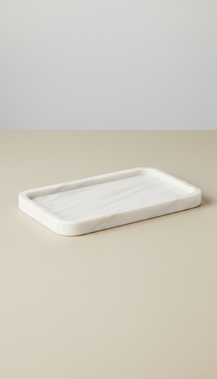 Marble White Tray
