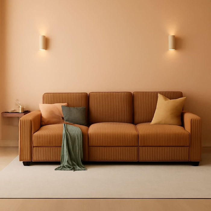 Harlow Brown Convertible U-Shaped Sleeper Sectional — styled product overview