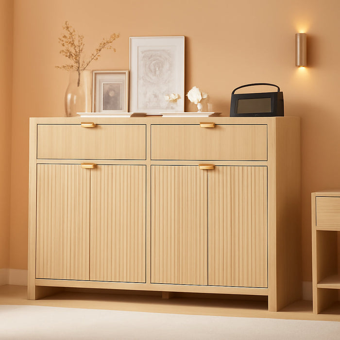 Elara 55-Inch Fluted Sideboard — styled product overview
