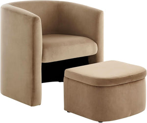 Celia chair and storage ottoman included pieces