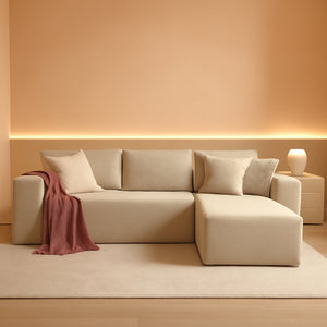 Solara 106-Inch Beige Cloud Sectional — styled product overview