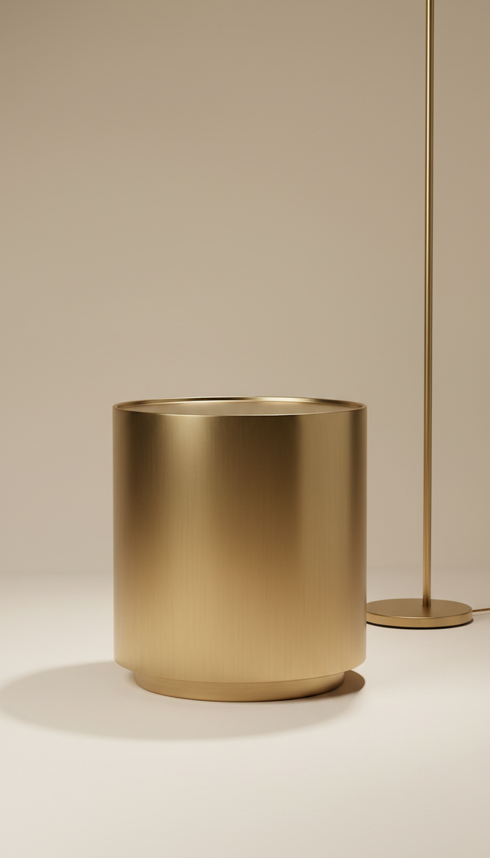 Brushed Brass Side Table