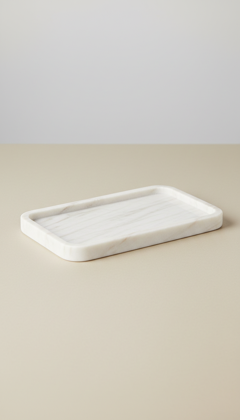 Marble White Tray