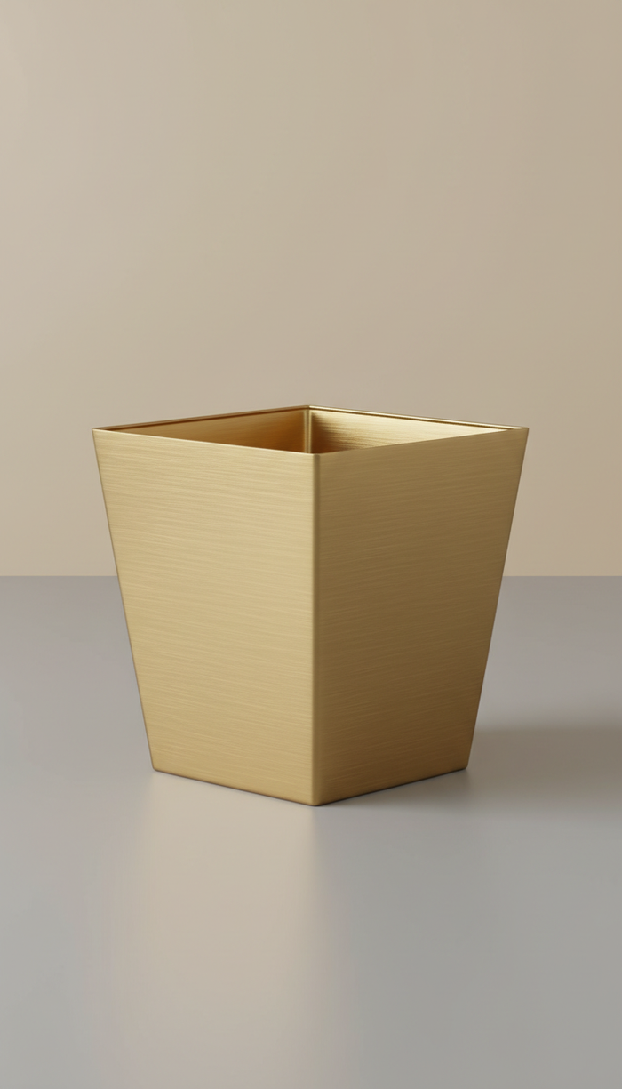 Goldenrod Metal Planter
