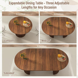 Rowan Walnut Extendable Round Dining Table — design and upholstery detail